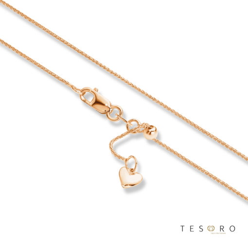 Tesoro Bosco Rose Gold Extender Chain 90cm