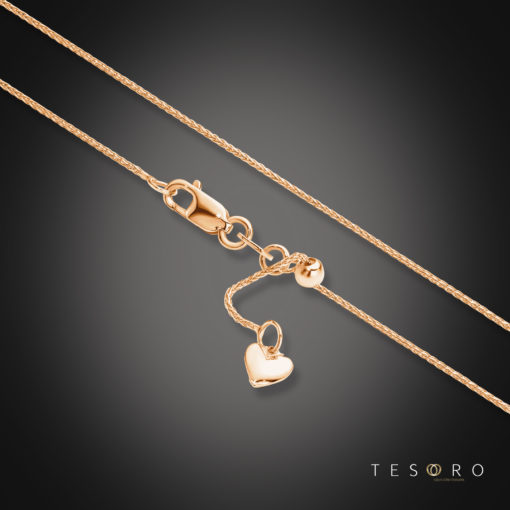 Tesoro Bosco Rose Gold Extender Chain 90cm