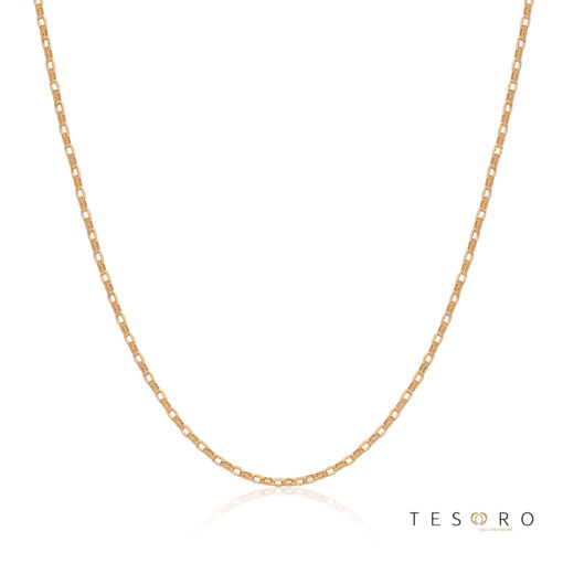 Tesoro Lorenzo Rose Gold Adjustable Belcher Link