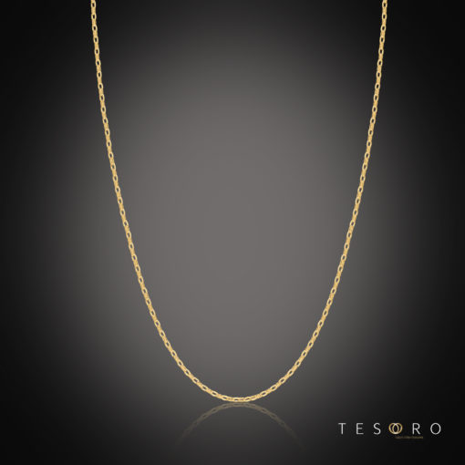 Tesoro Lorenzo Yellow Gold Adjustable Belcher Link